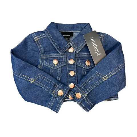 NWT Jean jacket by Picapino size 12m