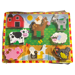 Farm Animals chunky puzzle by Melissa and Doug