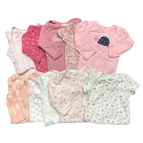 10 piece miscellaneous onesies size 3m girl