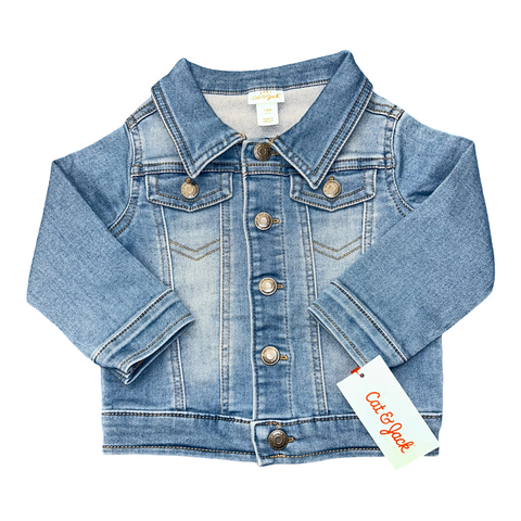 NWT Denim jacket by Cat and Jack size 12m