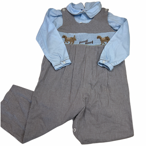 Overalls with Long Sleeve Shirt by Carriage Boutques size 4