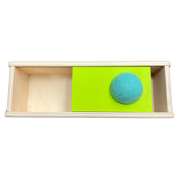 Lovevery sliding top box w/ ball